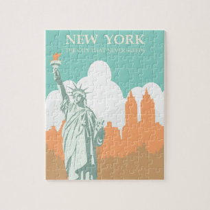 Puzzle New York ne dort jamais Vintage