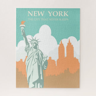 Puzzle New York ne dort jamais Vintage