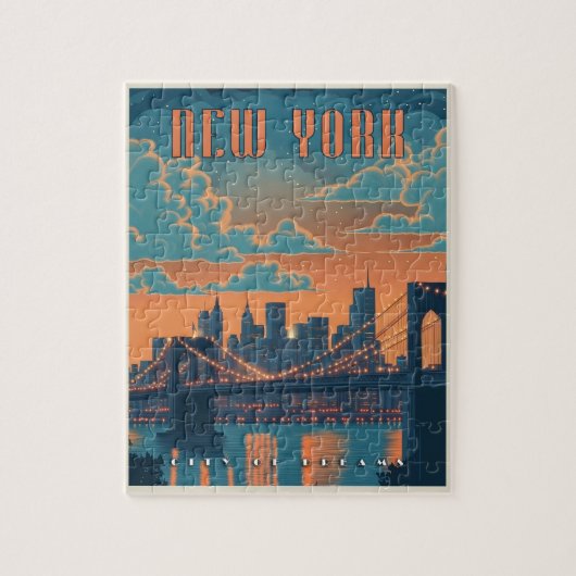 Puzzle New York - Un délice Vintage (Vertical)