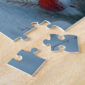 Puzzle Newfoundland Dog Snowy Sleigh Ride Christmas (Côté)