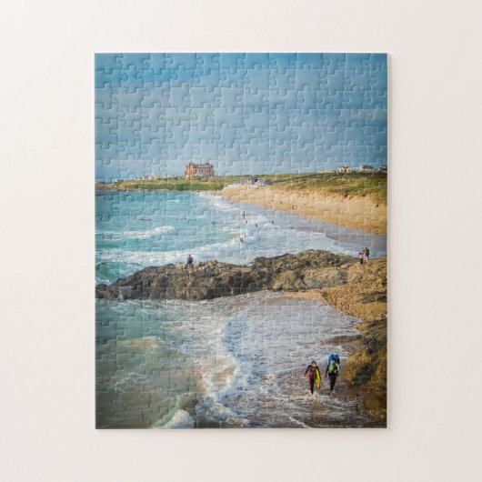 Puzzle Newquay Fistral Beach au coucher du soleil (Vertical)