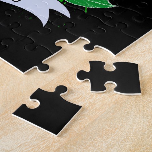 Puzzle Nice Kitty - Vert (Côté)