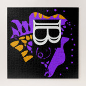 Puzzle Nid d'oiseau - Lettre initiale personnalisée B (Horizontal)