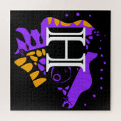 Puzzle Nid d'oiseau - Lettre initiale personnalisée H (Horizontal)