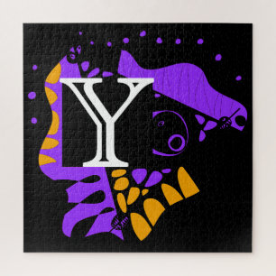 Puzzle Nid d'oiseau - Lettre initiale personnaliséeY