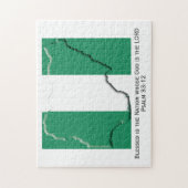 Puzzle NIGÉRIA | Blessed Nation | DRAPEAU NIGÉRIAN (Vertical)