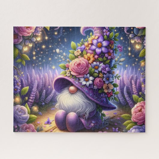 Puzzle Night Garden Gnome (Horizontal)