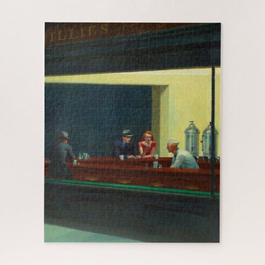 Puzzle Nighthawks peinture par Edward Hopper (Vertical)