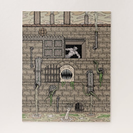 Puzzle Nightmare Factory Weird Horror Art (Vertical)