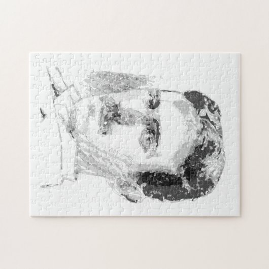 Puzzle Nikola Tesla Face (Horizontal)