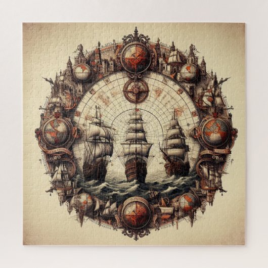 Puzzle Nina - Pinta - Père Noël Maria - Christopher Colum (Vertical)