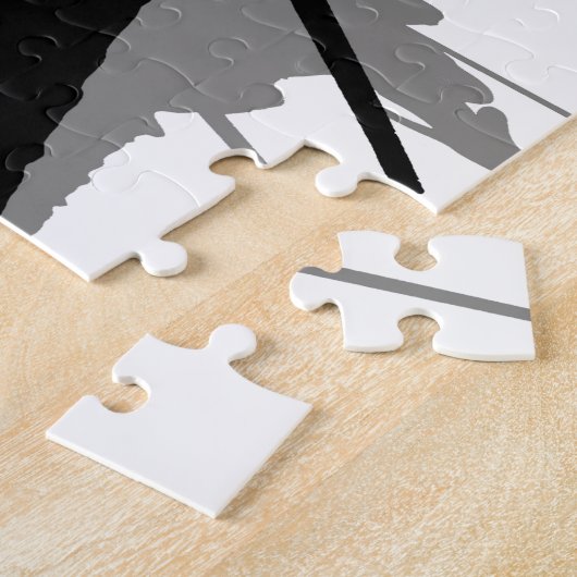 Puzzle Ninja avec ombre (Côté)