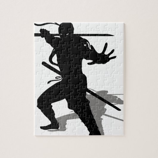 Puzzle Ninja avec ombre (Vertical)