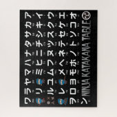 Puzzle Ninja Boy japonais Katakana Table (Vertical)