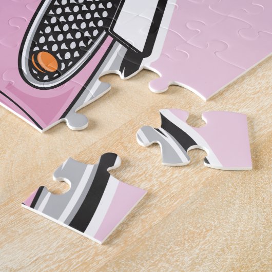 Puzzle Nissan Figaro rose (Côté)