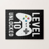 Puzzle Niveau 10 Déverrouillé Funny Video Gamer 10e anniv (Horizontal)