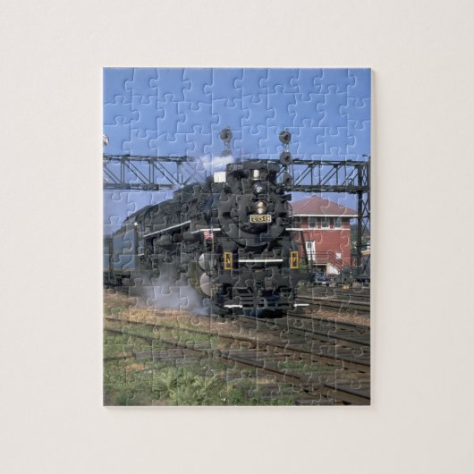 Puzzle NKP 2-8-4 Berkshire #759 avec des "_Trains (Vertical)