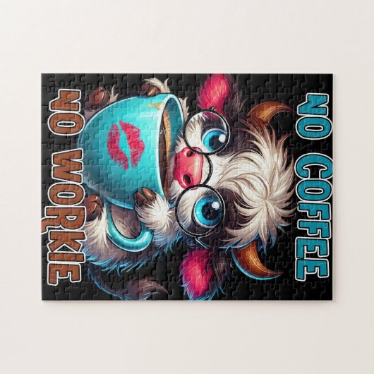 Puzzle No Coffee No Workie  (Horizontal)