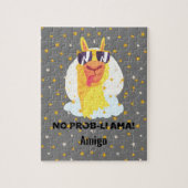 Puzzle No-Prob-Llama Drôle Mignonne Llama avec étoiles (Vertical)