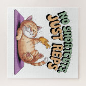 Puzzle No Shortcuts. Just Reps (Horizontal)