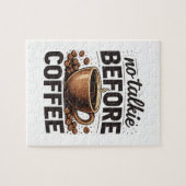 Puzzle No Talkie Before Coffee – Funny Retro Coffee Lover (Horizontal)