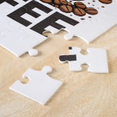 Puzzle No Talkie Before Coffee – Funny Retro Coffee Lover (Côté)