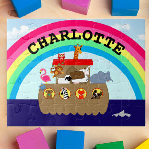 Puzzle Noahs Ark Rainbow Personnalisé