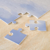 Puzzle Noble Doberman Guarding Christmas Sleigh Winter (Côté)