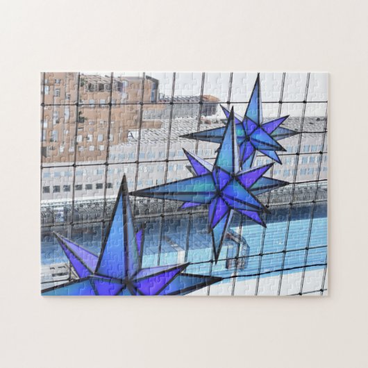 Puzzle Noël à Columbus Circle Vacances Étoiles NYC (Horizontal)