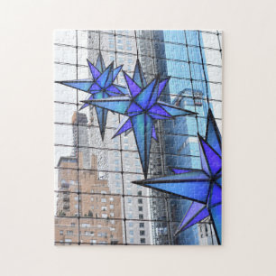 Puzzle Noël à Columbus Circle Vacances Étoiles NYC