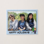 Puzzle Noël | Ajouter Votre Nom (Horizontal)