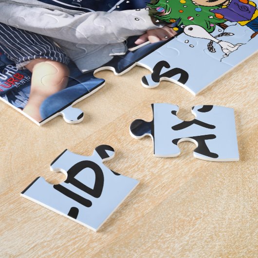 Puzzle Noël | Ajouter Votre Nom (Côté)