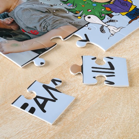 Puzzle Noël | Ajouter Votre Nom (Côté)