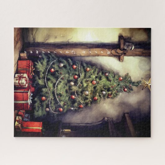 Puzzle Noël Arbre Joyeux Noël | (Horizontal)