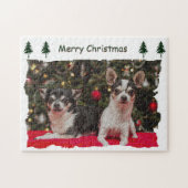 Puzzle Noël au Chihuahua (Horizontal)