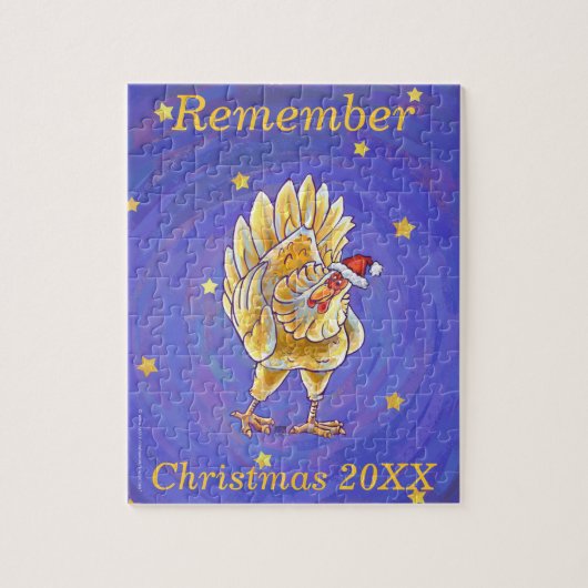 Puzzle Noël au poulet (Vertical)