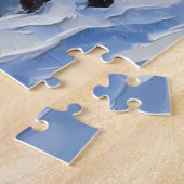 Puzzle Noël Bateau de vacances Weimaraner (Côté)