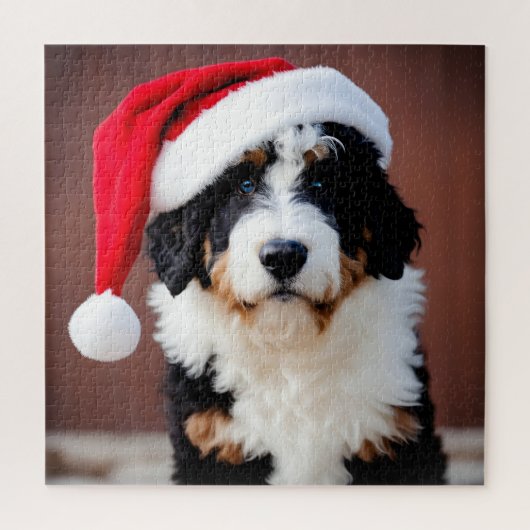 Puzzle Noël Bernedoodle (Vertical)