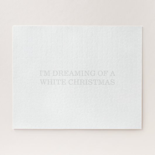 Puzzle noël blanc (Horizontal)