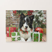 Puzzle Noël - border collie - Jessup (Horizontal)
