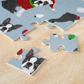 Puzzle Noël Boston Terrier (Côté)