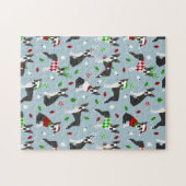 Puzzle Noël Boston Terrier (Horizontal)