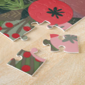 Puzzle Noël Botanique Joyeux Type de vacances Photo (Côté)