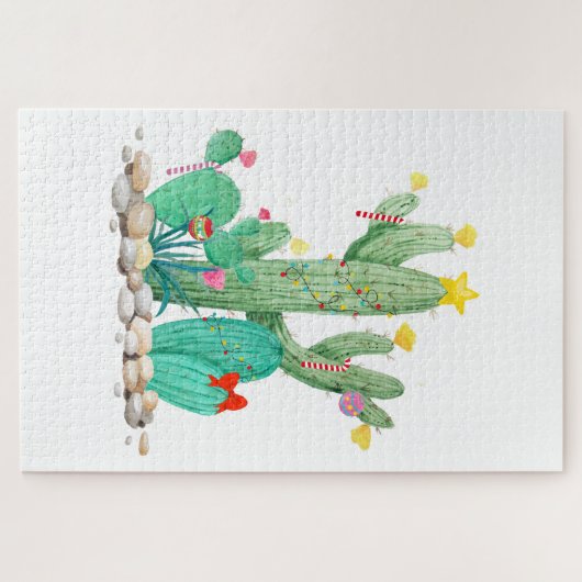Puzzle Noël Cactus Noël Sud-Ouest (Horizontal)