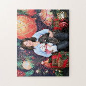 Puzzle Noël - caniche d'Amiche - Tinkerbell maltais (Vertical)