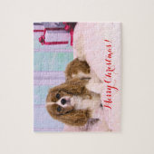 Puzzle Noël Cavalier Roi Charles Avec Présents (Vertical)