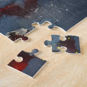 Puzzle Noël Chien Caniche Festif (Côté)