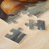Puzzle Noël Chien Caniche Vintage Plage (Côté)