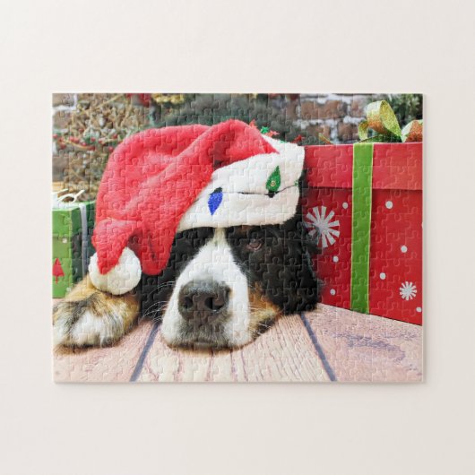 Puzzle Noël - Chien de Montagne - Mya (Horizontal)