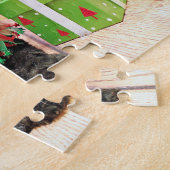 Puzzle Noël - cocker - lis (Côté)